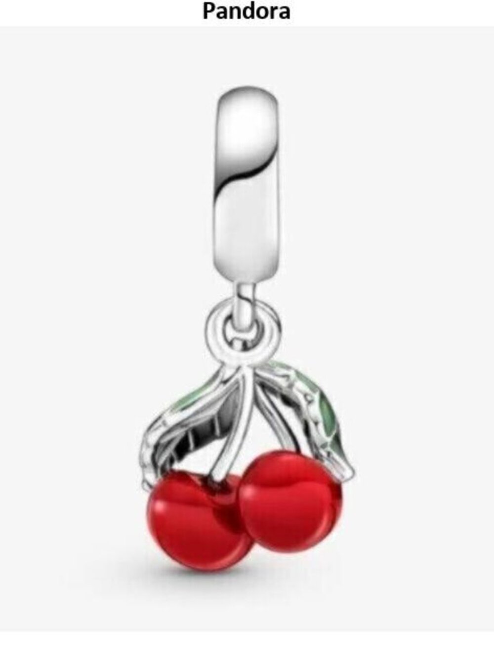 Pandora Asymmetrical Cherry Fruit Dangle Charm
